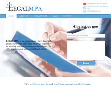 Tablet Screenshot of legalmpa.com